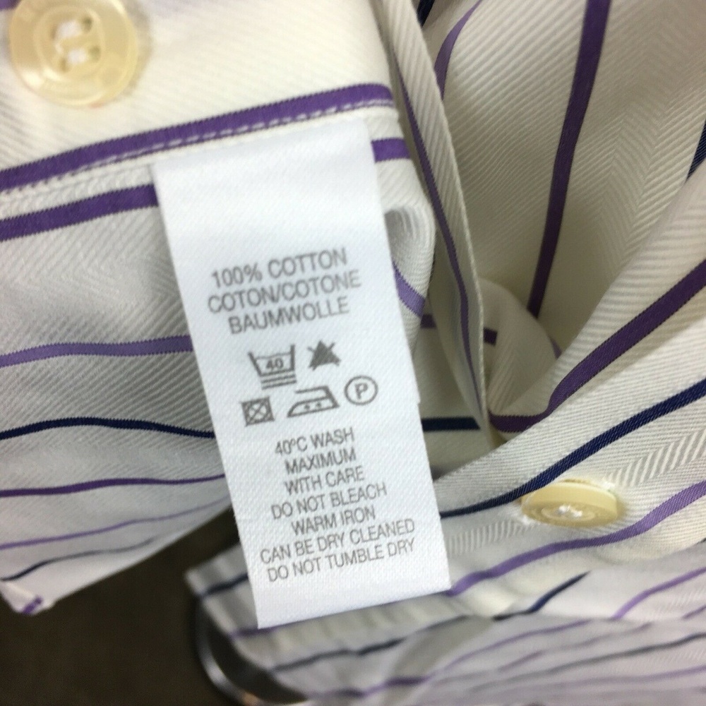 Paul Smith Mens Two Fold Button Front Dress Shirt - Picture 4 of 7